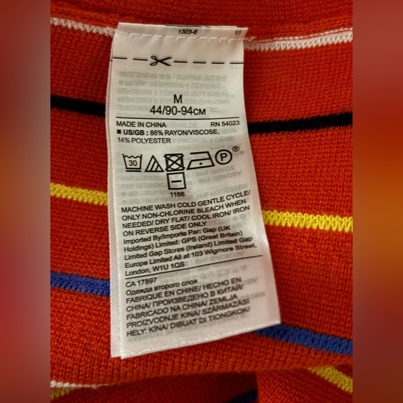 Banana Republic Red and Multicolor A-Line Dress Size Medium - Picture 6 of 6